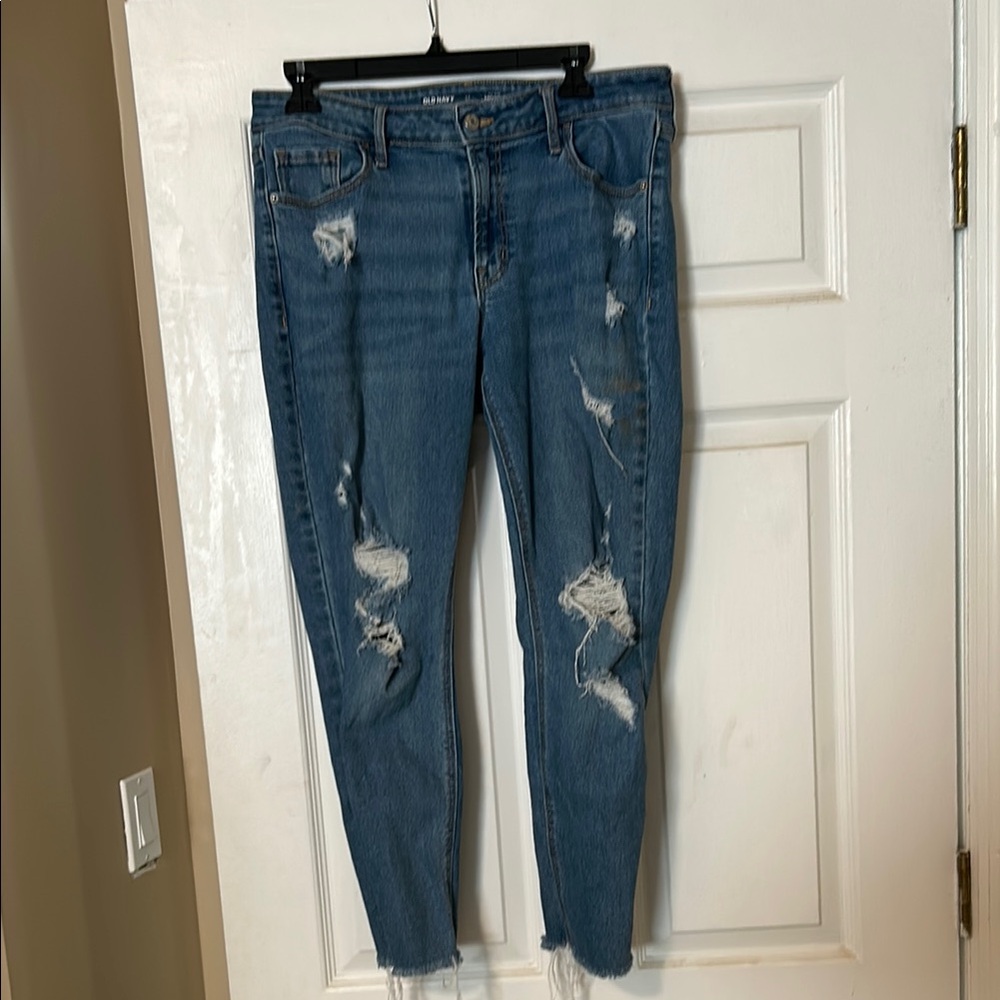 Distressed Blue Women's Jeans